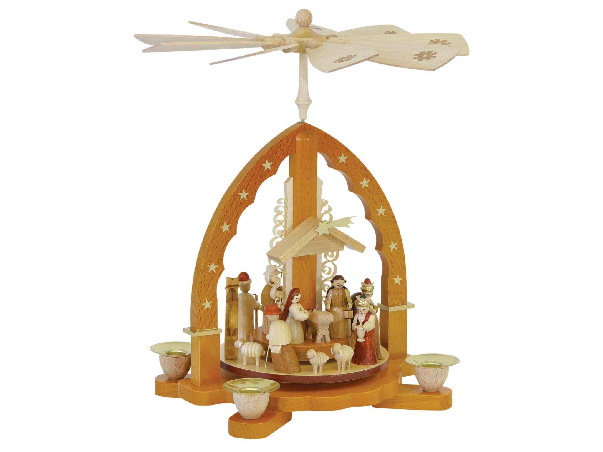 Pyramid Nativity Natural Candle Shop